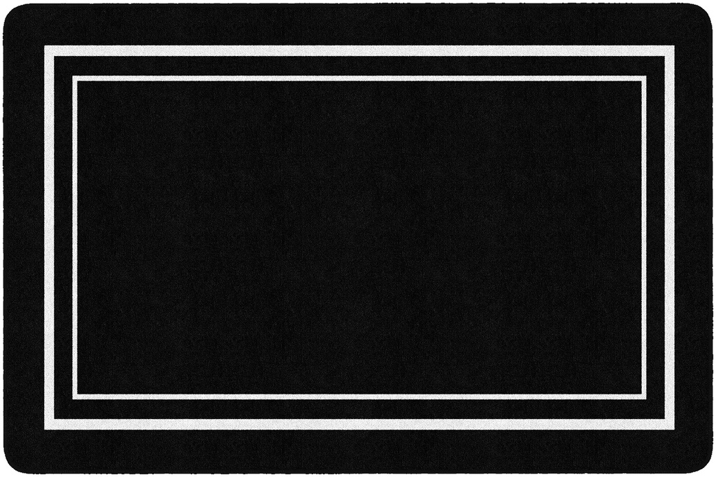 Simply Stylish Black & White Border 7'6